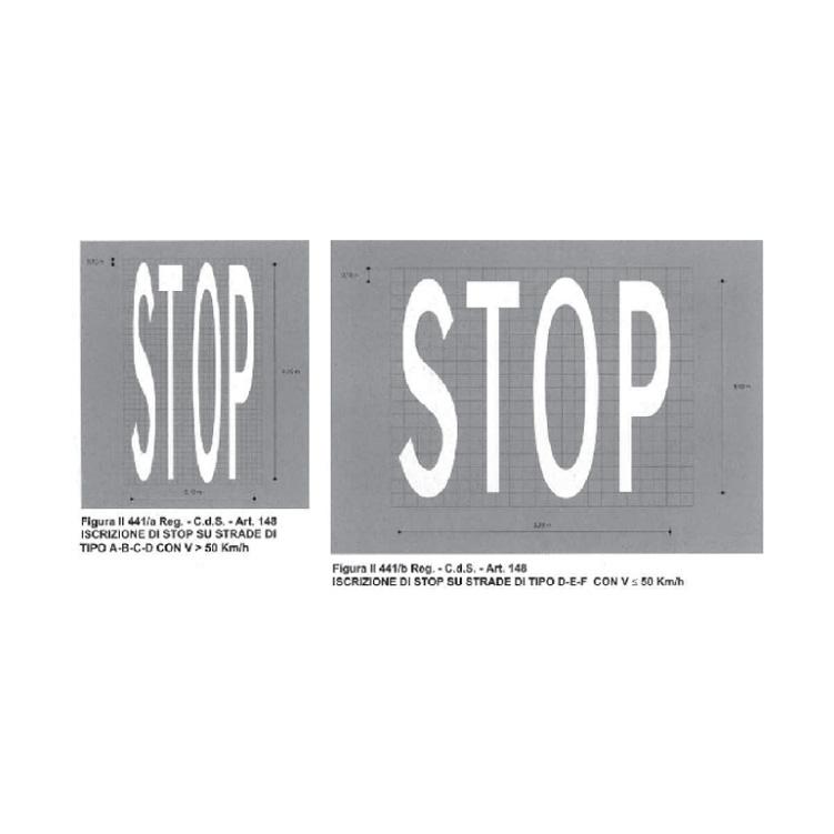 Iscrizione di STOP