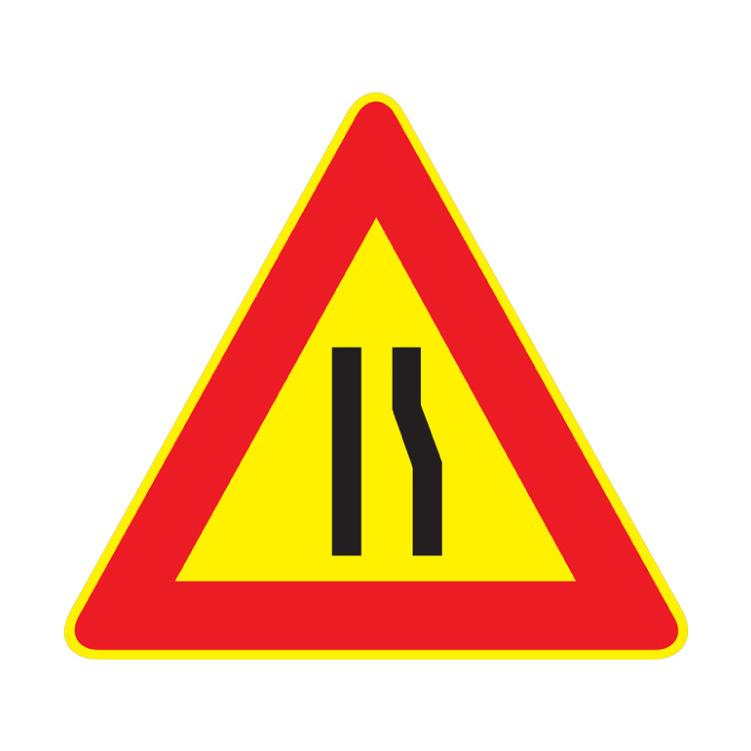 Cartello Stradale Strettoia Asimmetrica DX 3G - Segnale Stradale Normativo - EAN: 8012947689837 - Foto 5