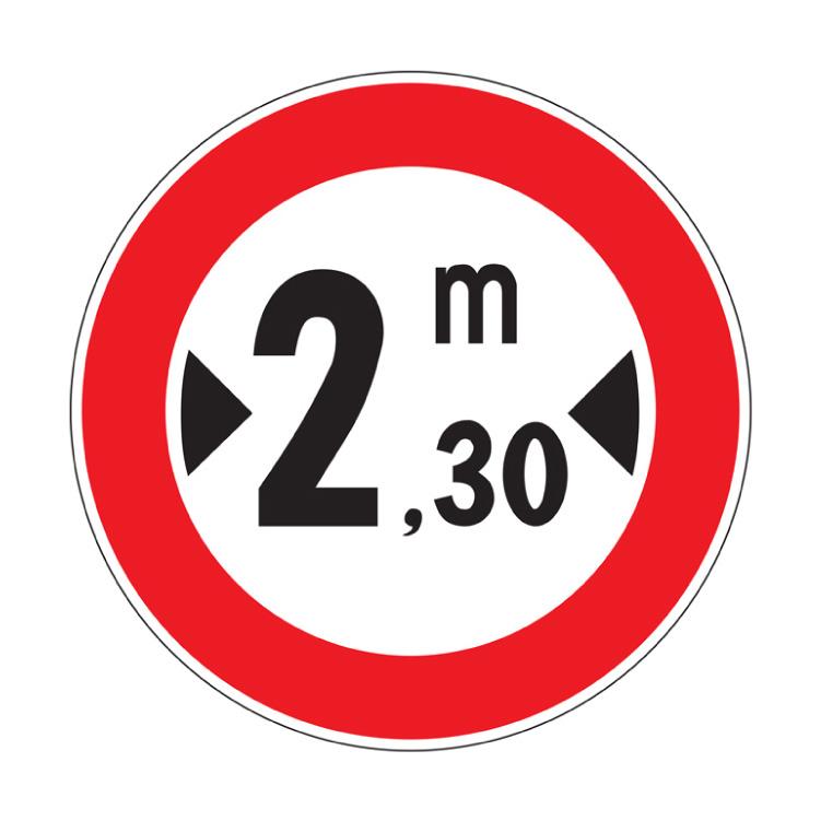 Adesivi Rotondi Diametro 5 Cm – Divieto Transito Per Veicoli Alti Oltre 2,8 M (Z-265) – 6 Pezzi - 4