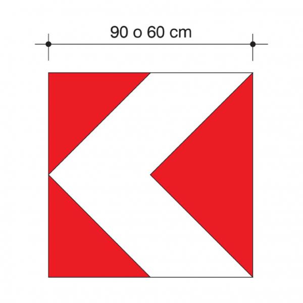 Delineatore modulare di curva provvisoria