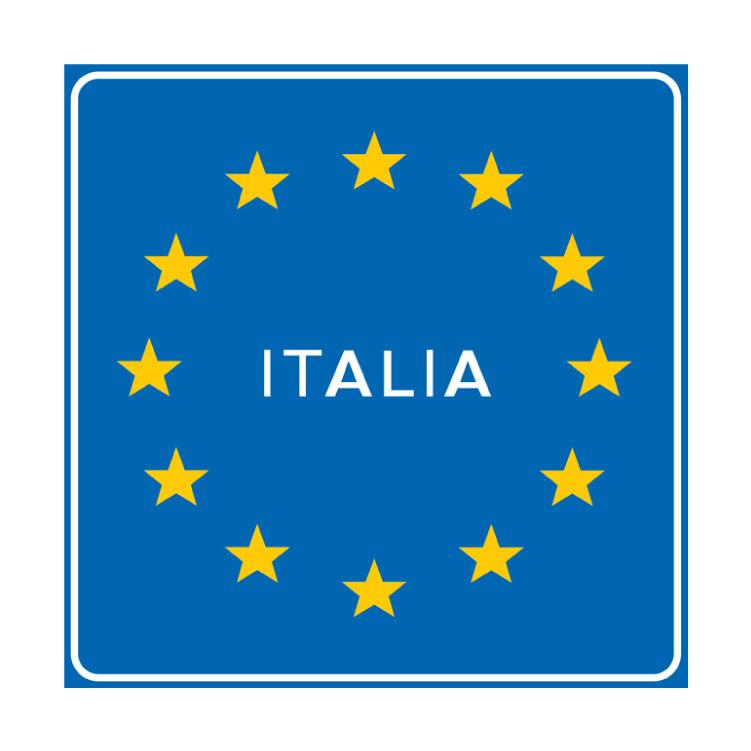 Confine Di Stato Tra Paesi Della Comunita Europea Segnaletica